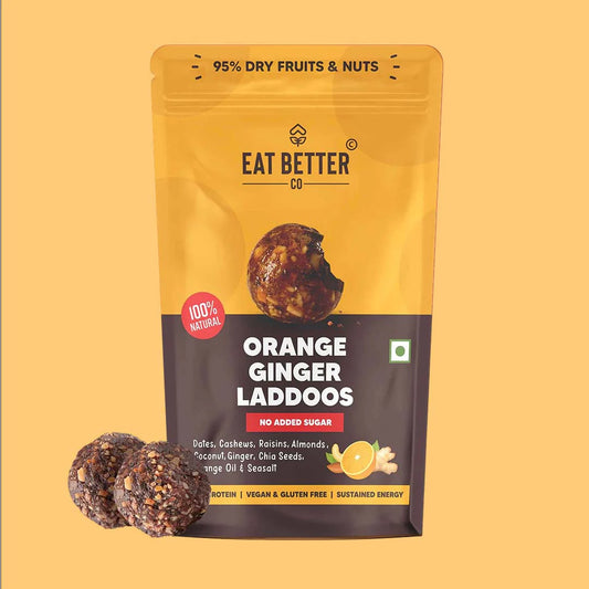 Eat Better Eatable Orange Ginger Laddoos