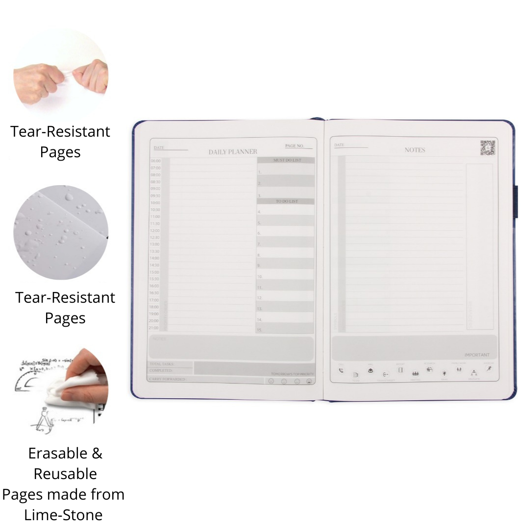 Premium A5 Hardbound - Dexter Erasable & Reusable Eco-Friendly Notebook
