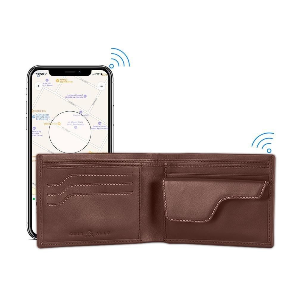 AirTag Compatible) Explorer Smart Wallet – Cuir Ally Smart Goods