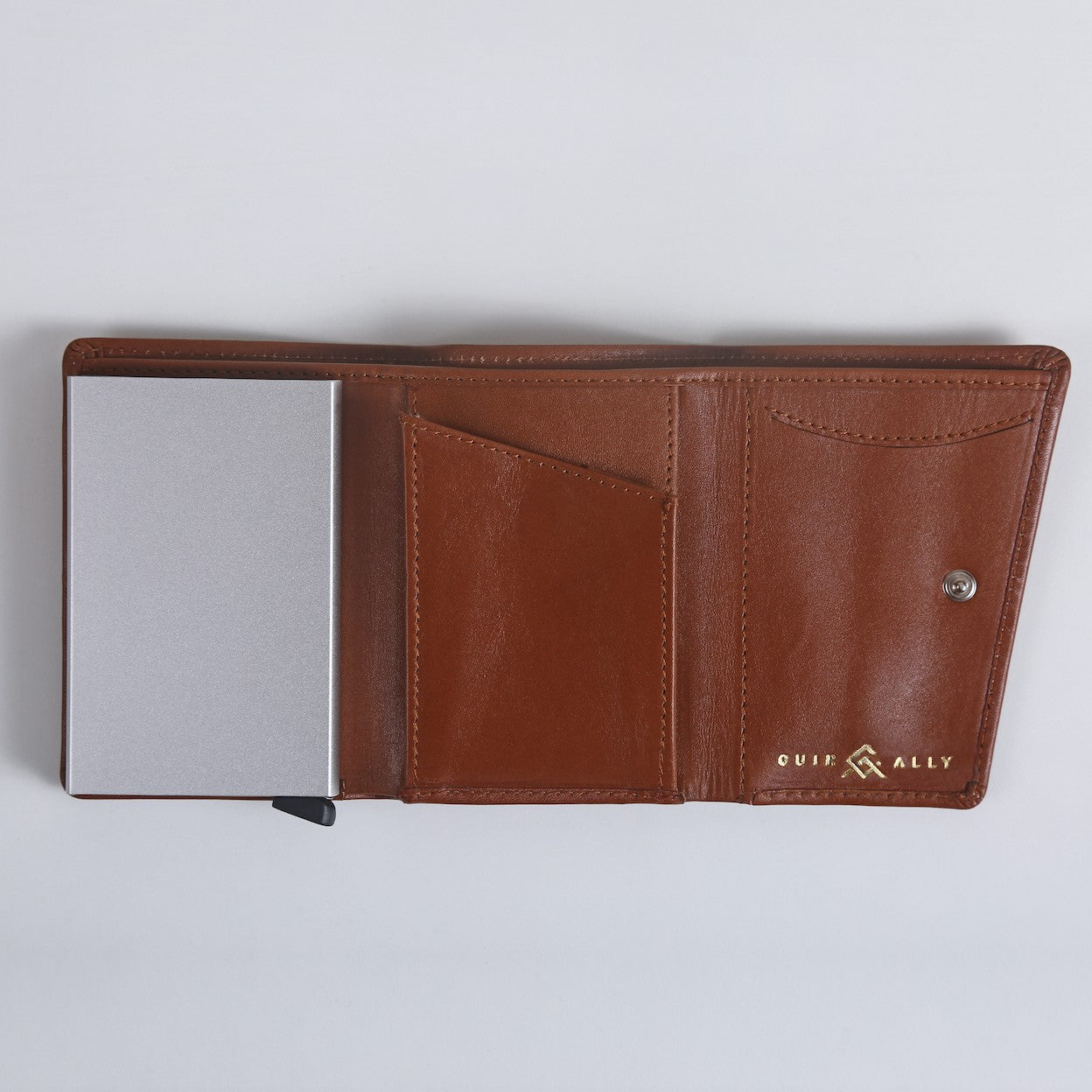 Card Stacker Tri-Fold Wallet Cuir Ally