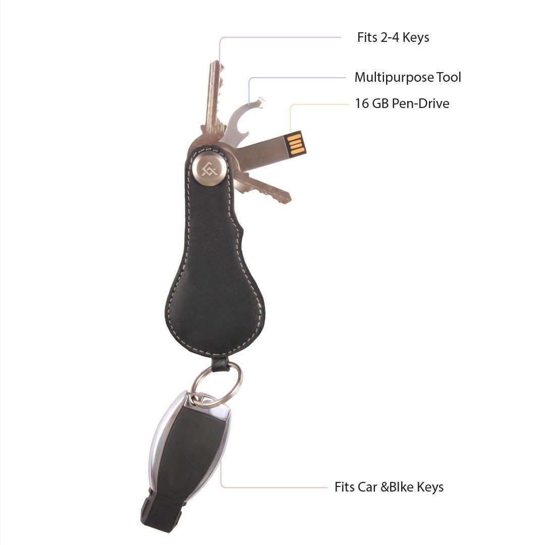 Clavis Key Holder + Anti-Loss Smart Tech Cuir Ally