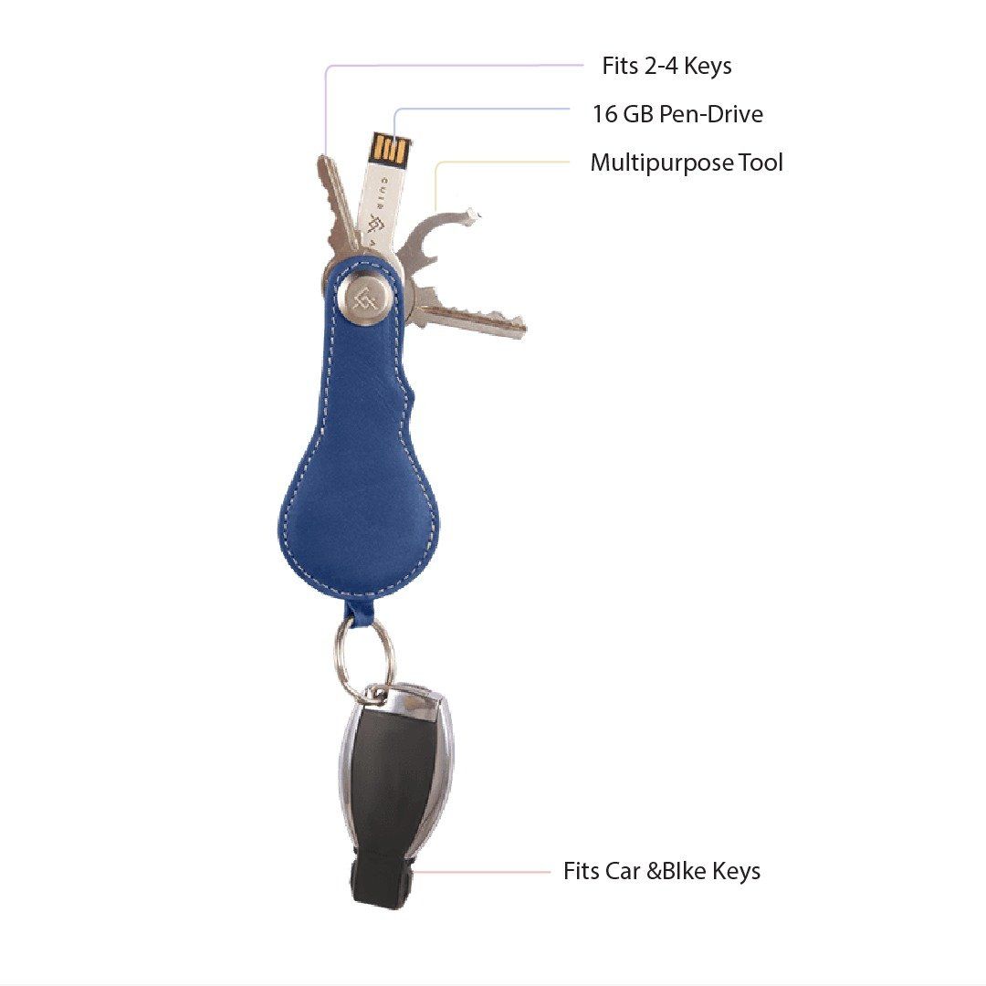 Clavis Key Holder + Anti-Loss Smart Tech Cuir Ally