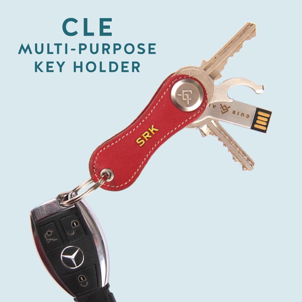 Cle Leather Key Holder (Customisable) - Cuir Ally Smart Goods