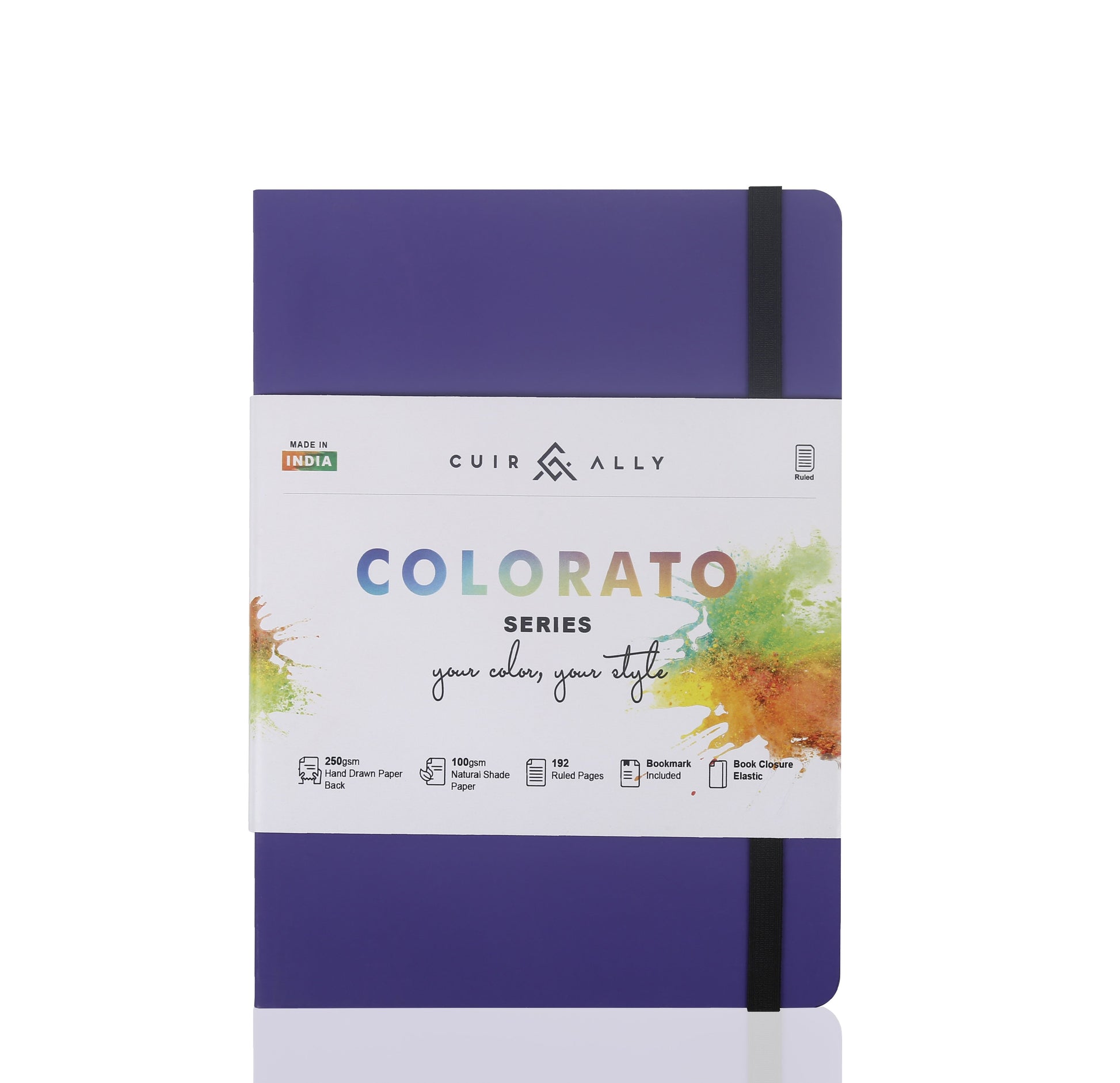 Colorato 192 Pages 100 GSM A5 size notebook (Premium Soft Bound) Cuir Ally Smart Goods