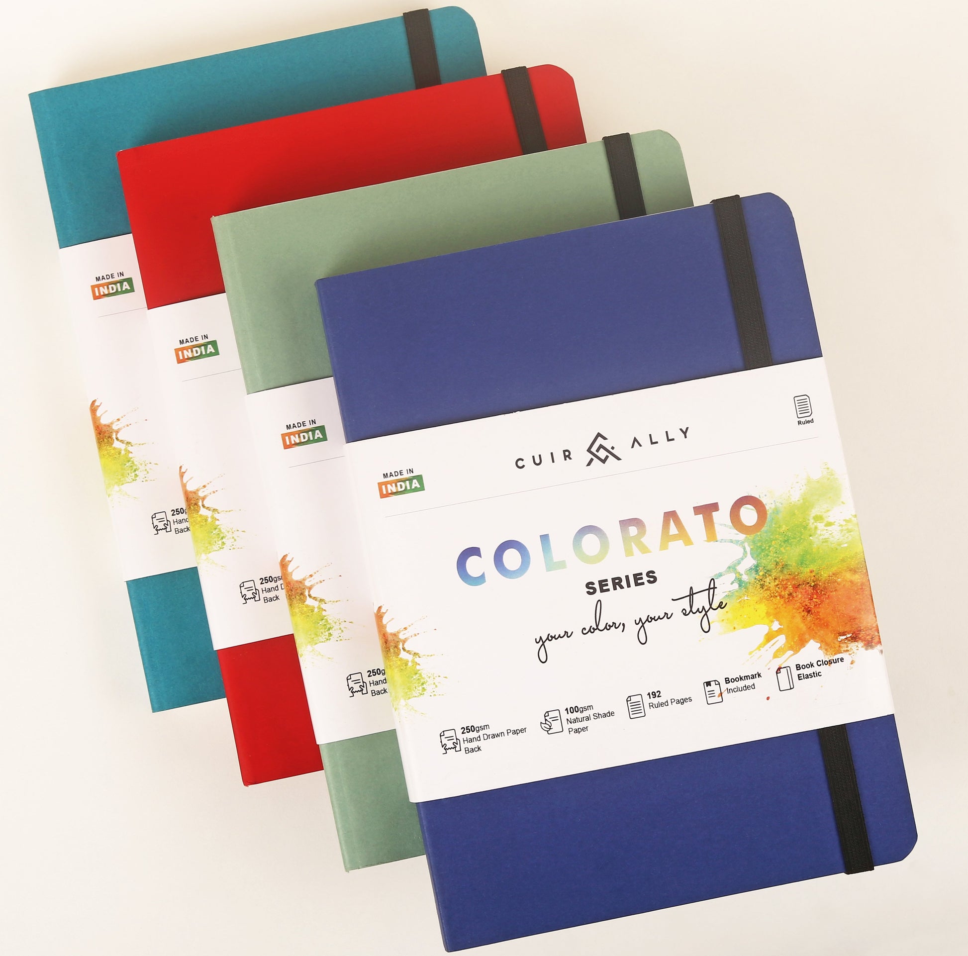 Colorato 192 Pages 100 GSM A5 size notebook (Premium Soft Bound) Cuir Ally Smart Goods