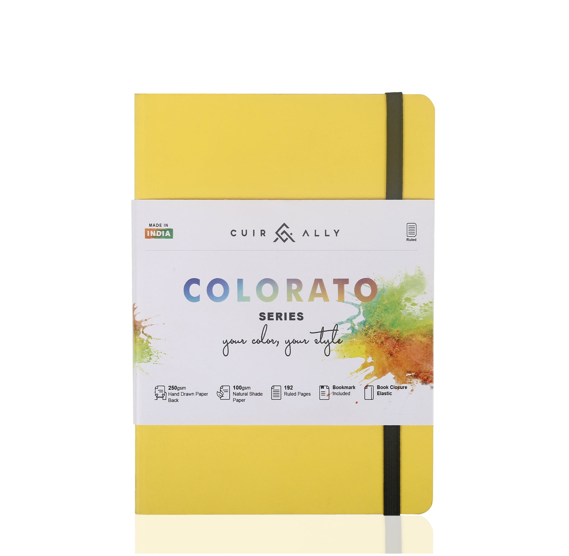 Colorato 192 Pages 100 GSM A5 size notebook (Premium Soft Bound) Cuir Ally Smart Goods