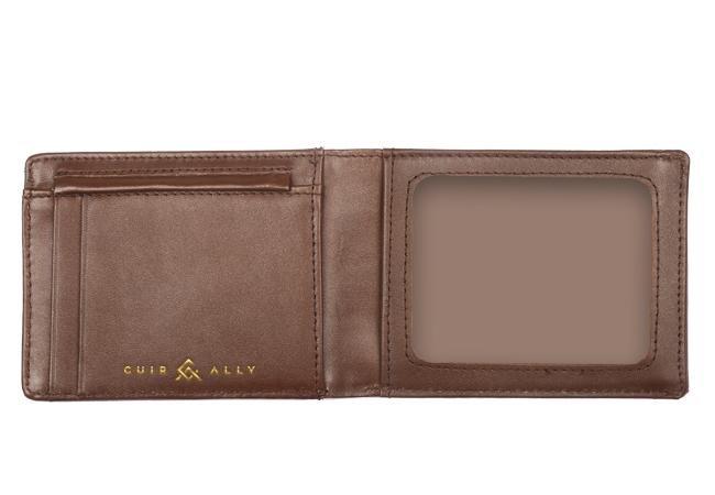 Copy of Sleek Ultra Slim Leather Wallet Cuir Ally Smart Goods