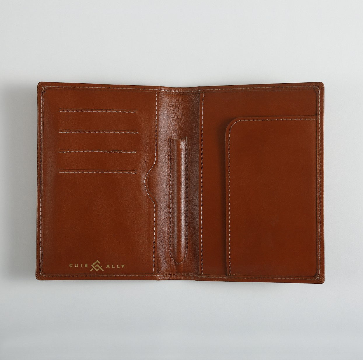 Navigator Passport Travel Wallet + Pen + Notepad Cuir Ally