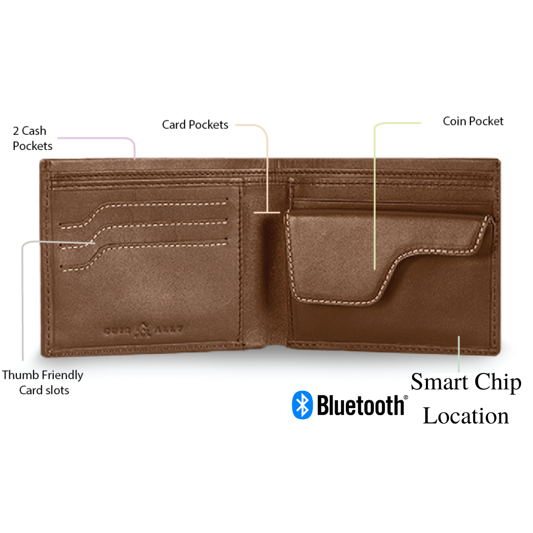 Explorer Leather Wallet + Anti-Loss Bluetooth-Smart™️ Tech