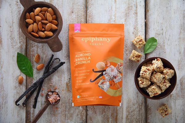 Epiphany Snacks Almond Vanilla Crunch 85 Grams