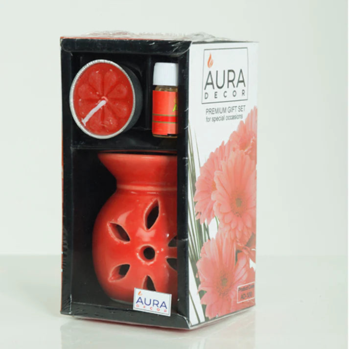 Aura Decor Candels Aroma Oil Burner Gift Set