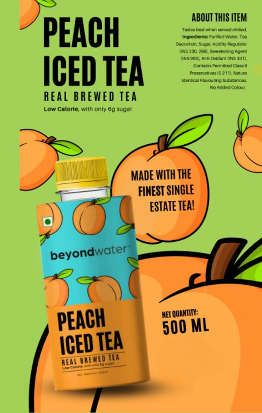 Beyond Water Peach Iced Tea 500ml