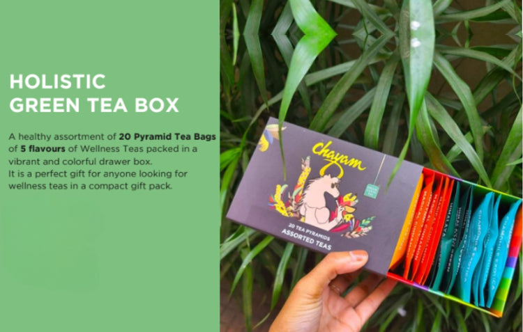 Chayam's Tea Holistic Green Tea Box