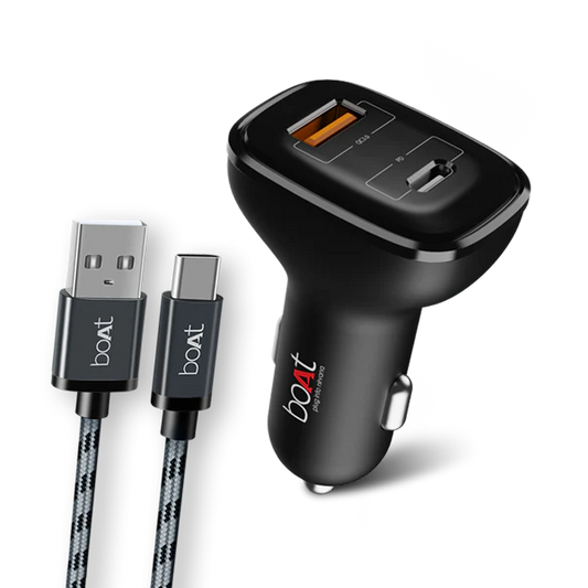 Boat Car Charger F QC3.0 + 2.1A Type C Cable