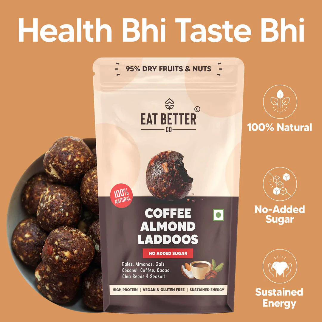 Eat Better Eatable Coffee Almond Laddoos