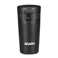 AGARO Elite Stainless Steel 300ML Travel Mug - Black