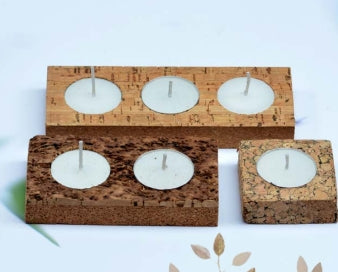 ARAJ Candles Floating  Cork T Light Candle Pack Of 3