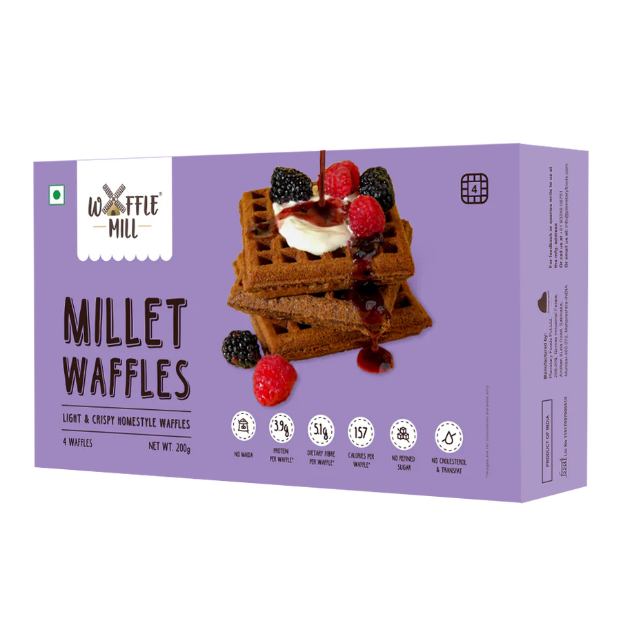 Waffle Mill Eatable Frozen Waffles - Millet