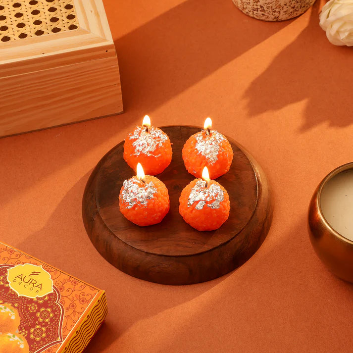 Aura Decor Candels Laddoo Candle