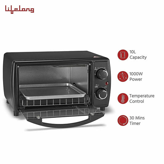 Lifelong LLOT10 10 Litres Oven (Black)