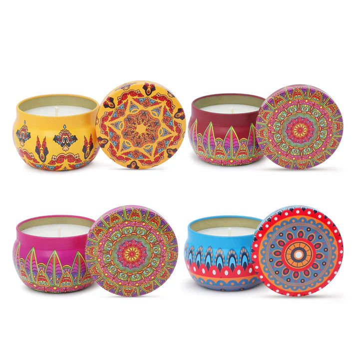 Aura Decor Candels Moroccan Tin jar Candle