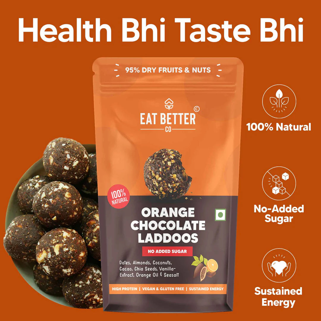 Eat Better Eatable Orange Chocolate Laddoos