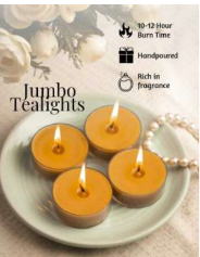 Jumbo tea light 8 premium fragrance