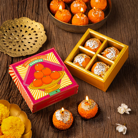 Phool Phool Motichoor Ladoo Candles