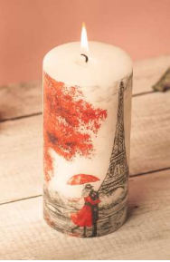 Printed candles