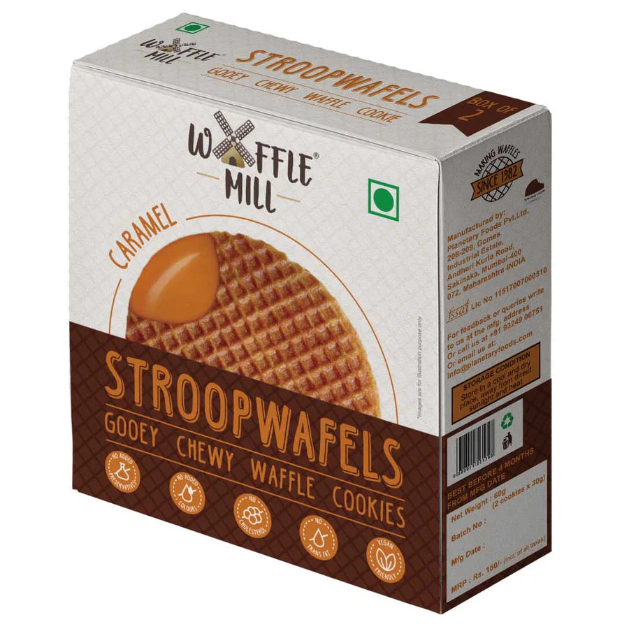 Waffle Mill Eatable Stroopwafels - Caramel