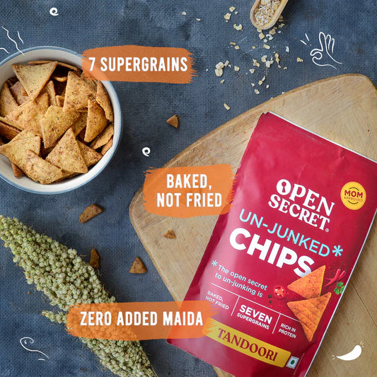 Open Secret Eatable Supergrain Chips Tandoori