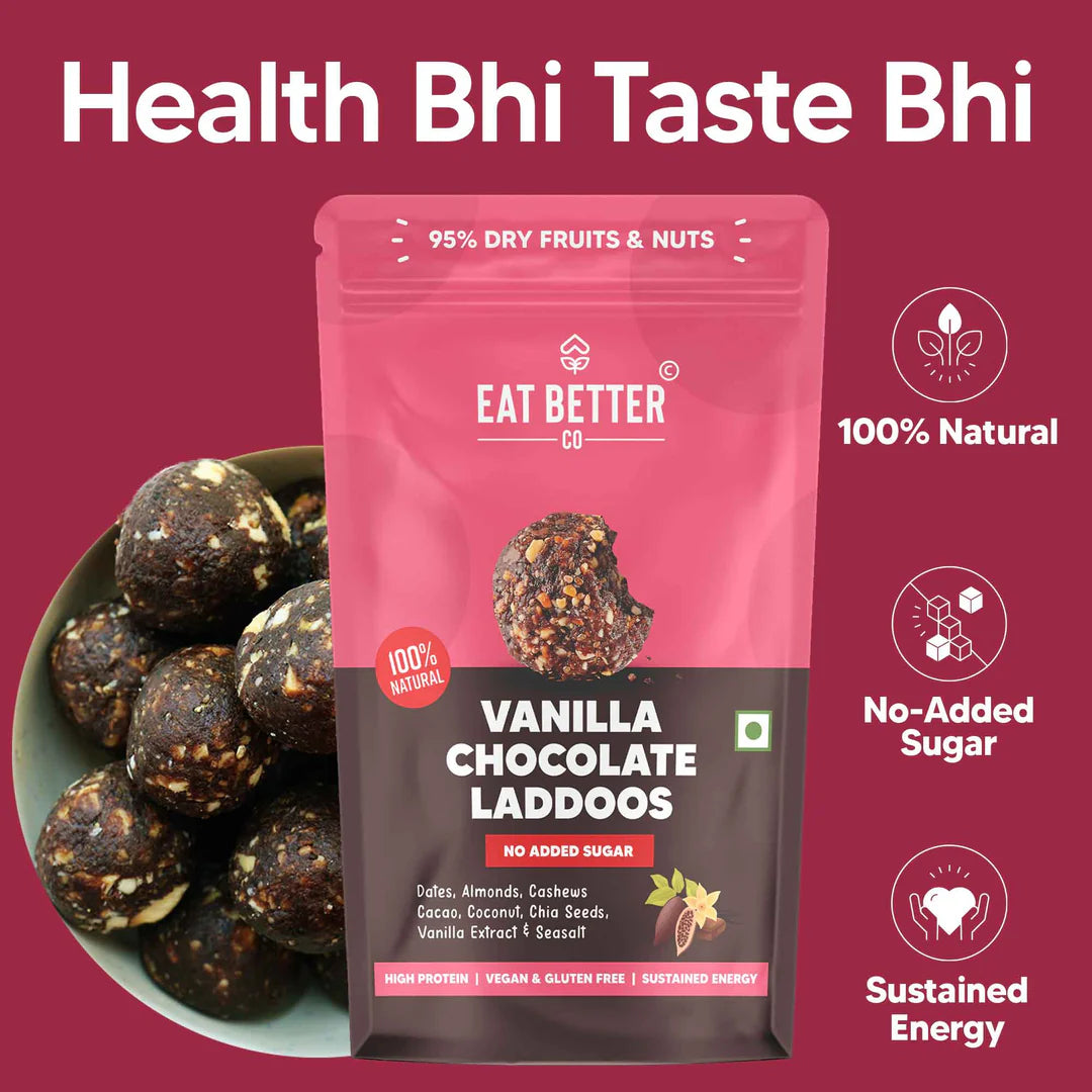 Eat Better Eatable Vanilla Chocolate Laddoos