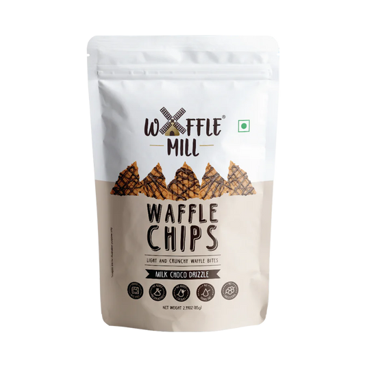 Waffle Mill Eatable Waffle Chips - Milk Chocolate