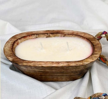 Candles Wooden Tub Candle