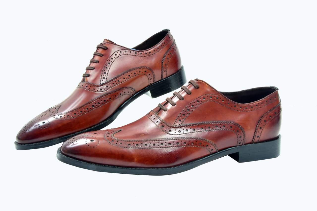 Brogue Leather Shoes Cuir Ally Smart Goods