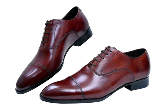 Cap Leather Shoes Cuir Ally Smart Goods