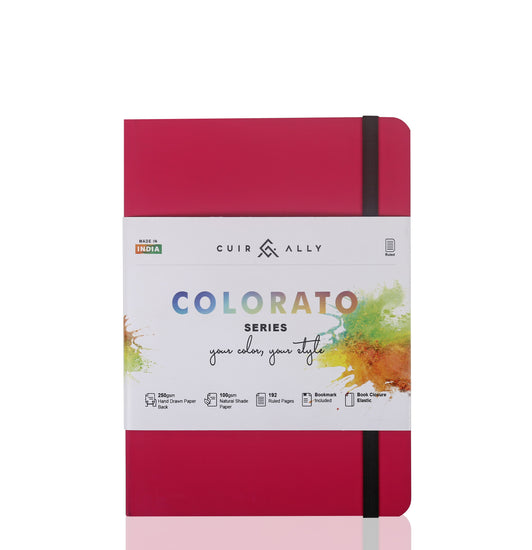 Colorato 192 Pages 100 GSM A5 size notebook (Premium Soft Bound) Cuir Ally Smart Goods