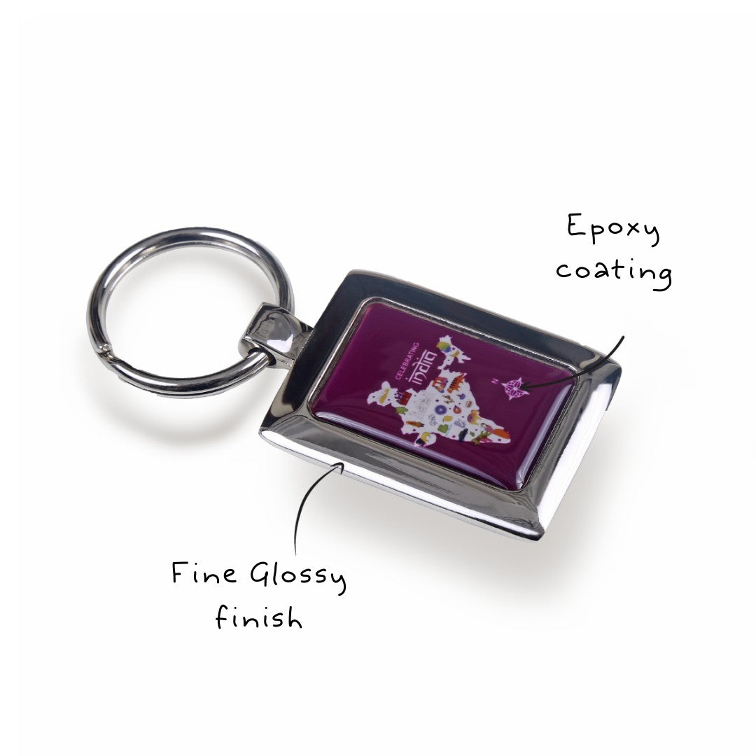 Key Chain With Lost & Found Technology Cuir Ally Smart Goods