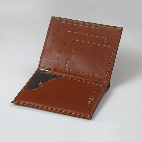 Voyager Passport Travel Wallet + Pen + Notepad Cuir Ally