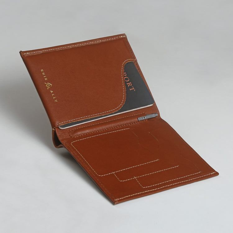 Voyager Passport Travel Wallet + Pen + Notepad Cuir Ally